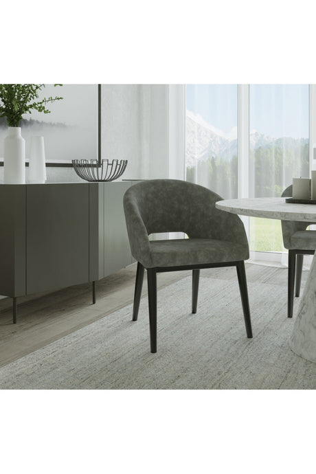 Cutout-Back Dining Amchair by Splendido Thatcher Dining Chair, alternate view 8