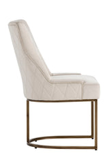 Bronze Cantilever Fabric Dining Chairs (2) by Splendido Florence, alternate view 3
