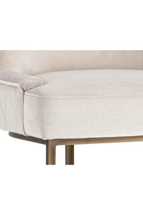 Bronze Cantilever Fabric Dining Chairs (2) by Splendido Florence, alternate view 5