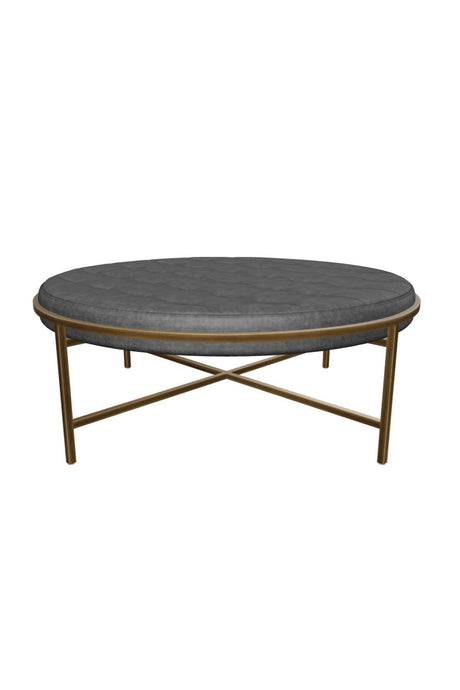 Metal Frame Upholstered Ottoman by Splendido Ethel, alternate view 9