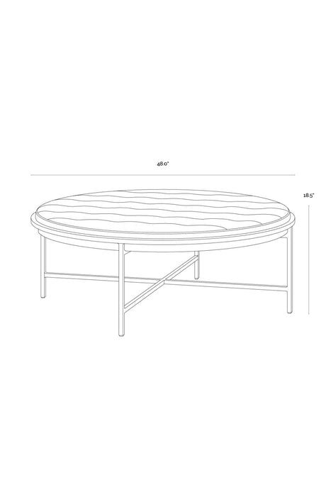 Metal Frame Upholstered Ottoman by Splendido Ethel, alternate view 13