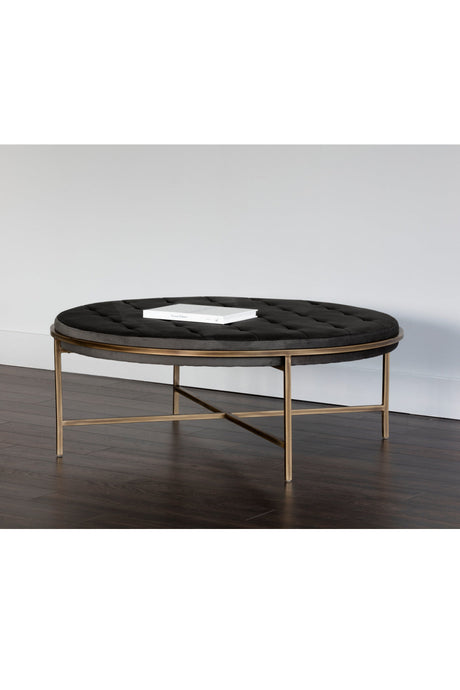 Metal Frame Upholstered Ottoman by Splendido Ethel, alternate view 12