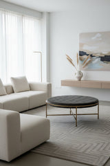 Metal Frame Upholstered Ottoman by Splendido Ethel, alternate view 8