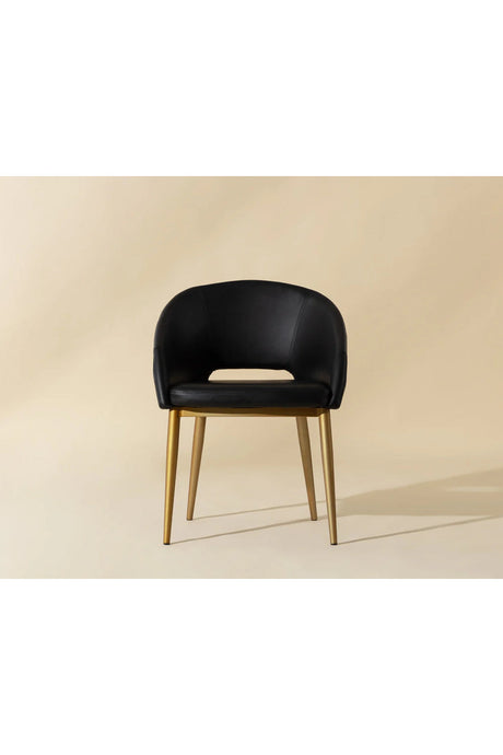 Gold Frame Barrel Dining Chair by Splendido Thatcher, alternate view 8