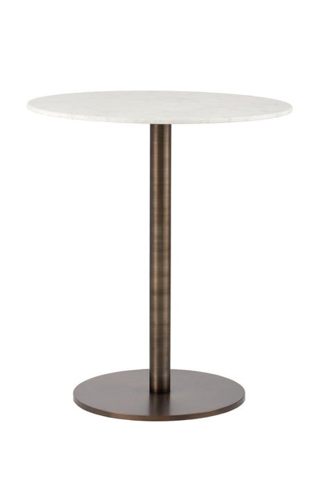 Round White Marble Bar Table by Splendido Enco Dining Table