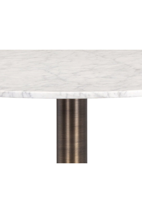 Round White Marble Bar Table by Splendido Enco Dining Table, alternate view 4