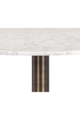 White Carrara Marble Counter Table by Splendido Enco Dining Table, alternate view 5