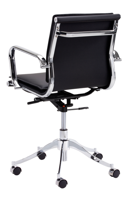 Padded Leather Swivel Office Chair by Splendido Morgan, alternate view 9