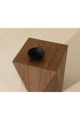 Geometrical Walnut End Table by Splendido Timmons Side Table, alternate view 7