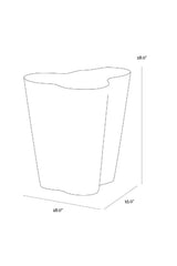 Marble-Look Indoor/Outdoor End Table S by Splendido Ava Side Table, alternate view 10