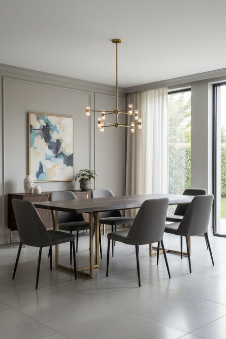 Smoked Acacia Wood Dining Table by Splendido Donnelly, alternate view 2