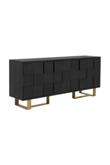 Checkered Smoked Acacia Sideboard by Splendido Lars