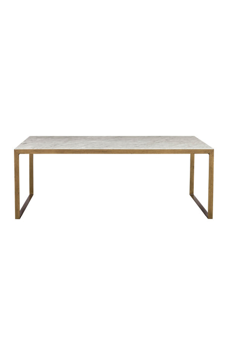 White Italian Marble Coffee Table by Splendido Evert