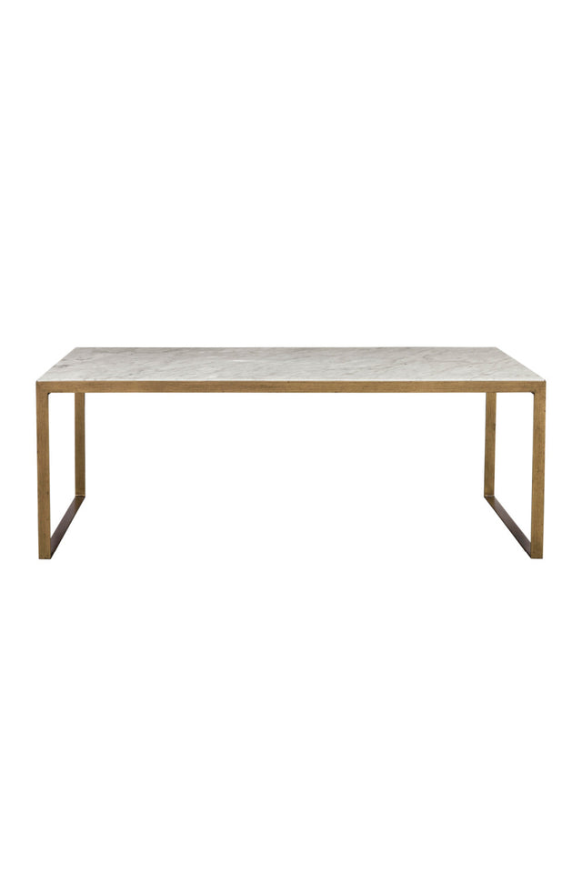 White Italian Marble Coffee Table by Splendido Evert