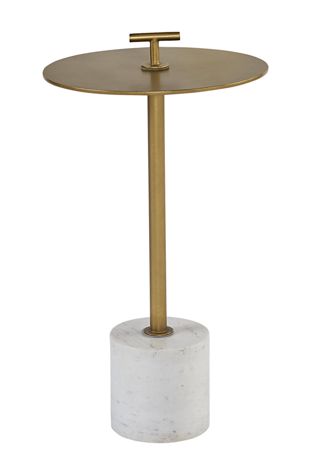 Gold Round End Table by Splendido Sia Side Table