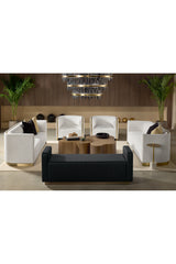 Gold Round End Table by Splendido Sia Side Table, alternate view 6