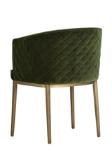Green Diamond-Stitched Dining Chair by Splendido Cornella, alternate view 4