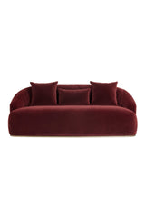 Channel-Tufted Velvet Sofa by Splendido Astrid, alternate view 3