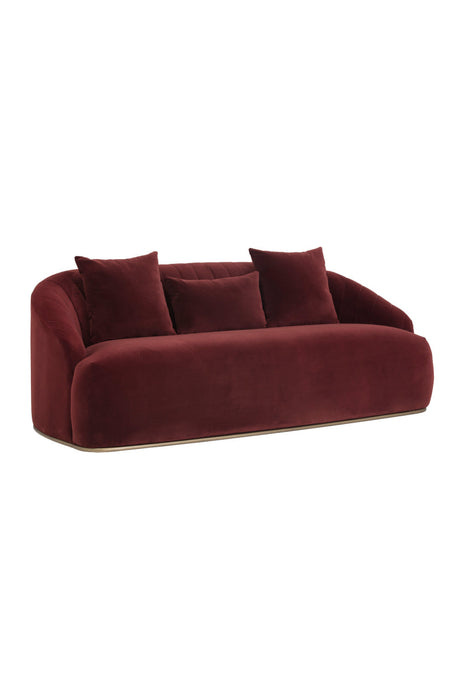 Channel-Tufted Velvet Sofa by Splendido Astrid