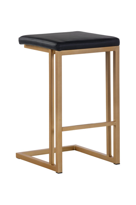 Black Leather Look Counter Stools (2) by Splendido Boone, alternate view 4