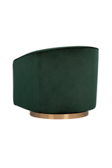 Curved Swivel Lounge Chair by Splendido Hazel Accent Chair, alternate view 27