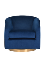 Curved Swivel Lounge Chair by Splendido Hazel Accent Chair, alternate view 36