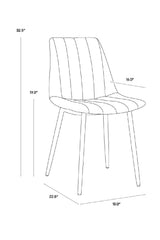 Channel-Tufted Dining Chairs (2) by Splendido Drew, alternate view 9