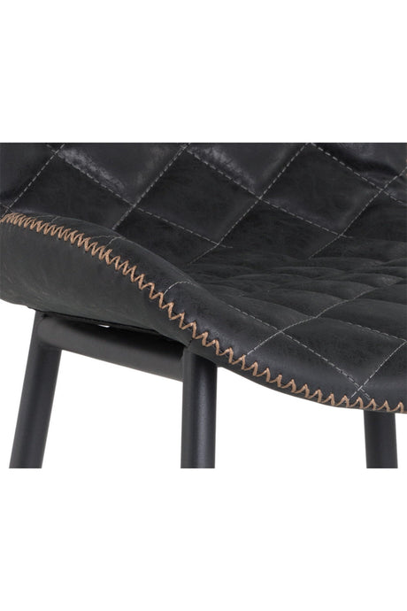 Diamond-Stitched Leather Look Bar Stools (2) by Splendido Lyla Barstool, alternate view 13