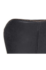 Diamond-Stitched Leather Look Bar Stools (2) by Splendido Lyla Barstool, alternate view 14