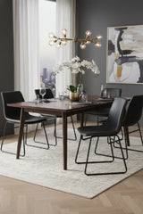 Leather Look Mid-Century Dining Chairs (2) by Splendido Cal, alternate view 11