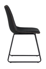 Leather Look Mid-Century Dining Chairs (2) by Splendido Cal, alternate view 12