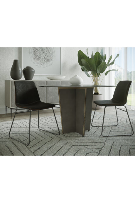 Leather Look Mid-Century Dining Chairs (2) by Splendido Cal, alternate view 17