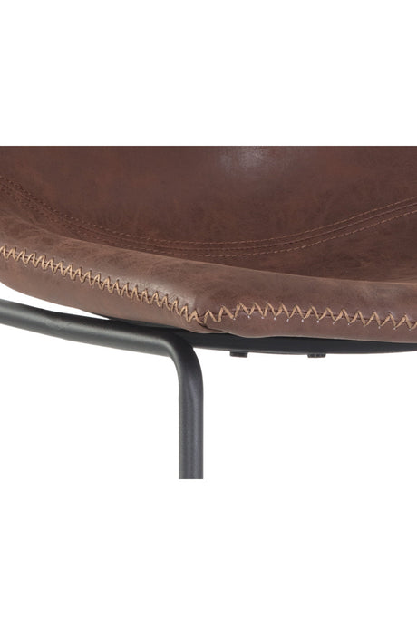 Leather-Look Mid-Century Counter Stools (2) by Splendido Cal, alternate view 13