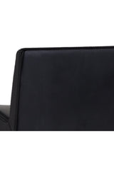 Black Leather Look Counter Stool by Splendido Dani, alternate view 6
