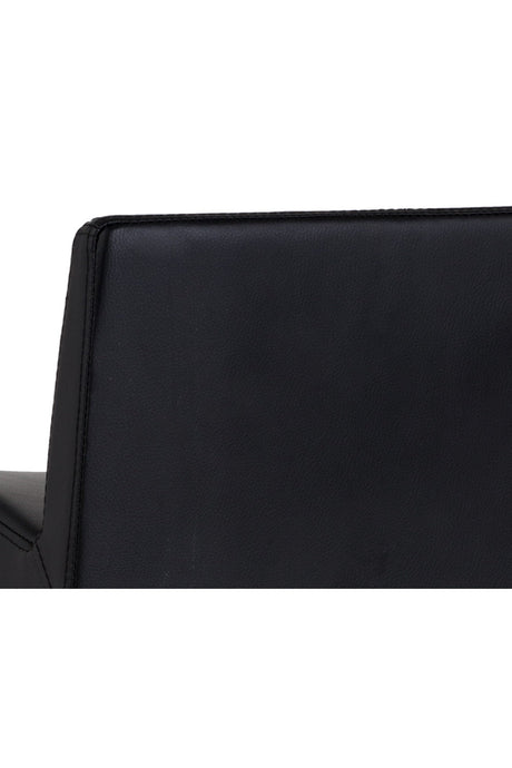 Black Leather Look Counter Stool by Splendido Dani, alternate view 6