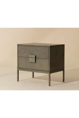 Acacia Wood 2-Drawer Nightstand by Splendido Jade, alternate view 5