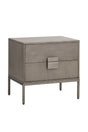 Acacia Wood 2-Drawer Nightstand by Splendido Jade