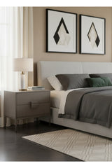 Acacia Wood 2-Drawer Nightstand by Splendido Jade, alternate view 2
