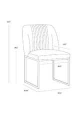 Ruched Back Dining Chairs (2) by Splendido Nevin, alternate view 9