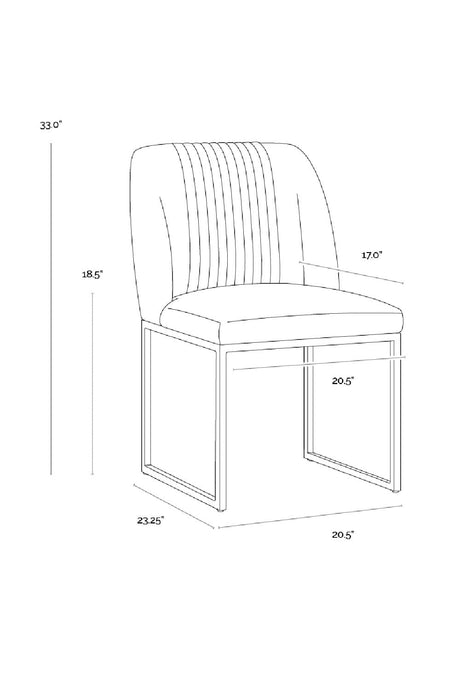 Ruched Back Dining Chairs (2) by Splendido Nevin, alternate view 9