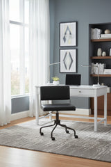 Black Leather Look Office Chair by Splendido Davis, alternate view 2