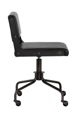 Black Leather Look Office Chair by Splendido Davis, alternate view 3