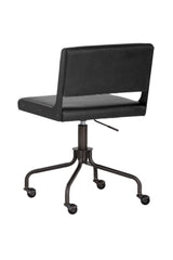 Black Leather Look Office Chair by Splendido Davis, alternate view 4