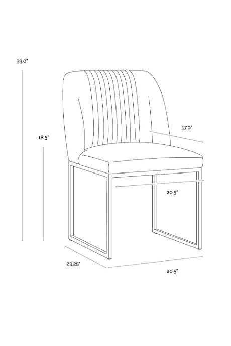 Ruched Back Dining Chairs (2) by Splendido Nevin, alternate view 38