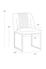Ruched Back Dining Chairs (2) by Splendido Nevin, alternate view 18