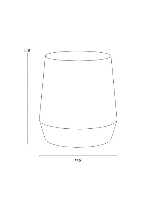 Etched Aluminum End Table by Splendido Creed Side Table, alternate view 19