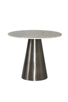 Carrara Marble Round Bistro Table by Splendido Damon Dining Table, alternate view 8