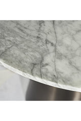 Carrara Marble Round Bistro Table by Splendido Damon Dining Table, alternate view 11