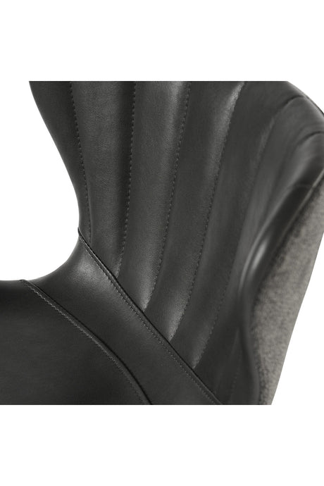 Clamshell Style Tufted Bar Stool by Splendido Arabella Barstool, alternate view 5