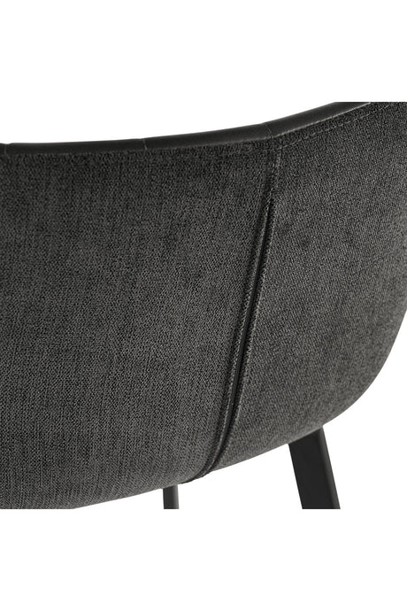 Clamshell Style Tufted Bar Stool by Splendido Arabella Barstool, alternate view 6